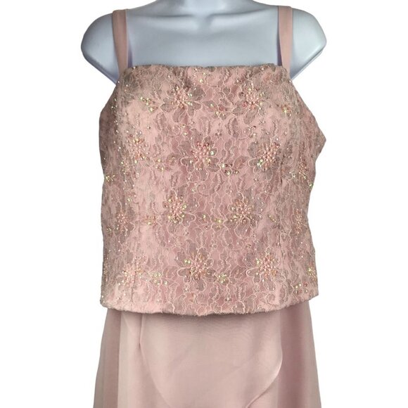 COPY - Cameron Blake by Mon Cheri Light Pink Femine Mother of the Bride Gown Dr… - Picture 4 of 14